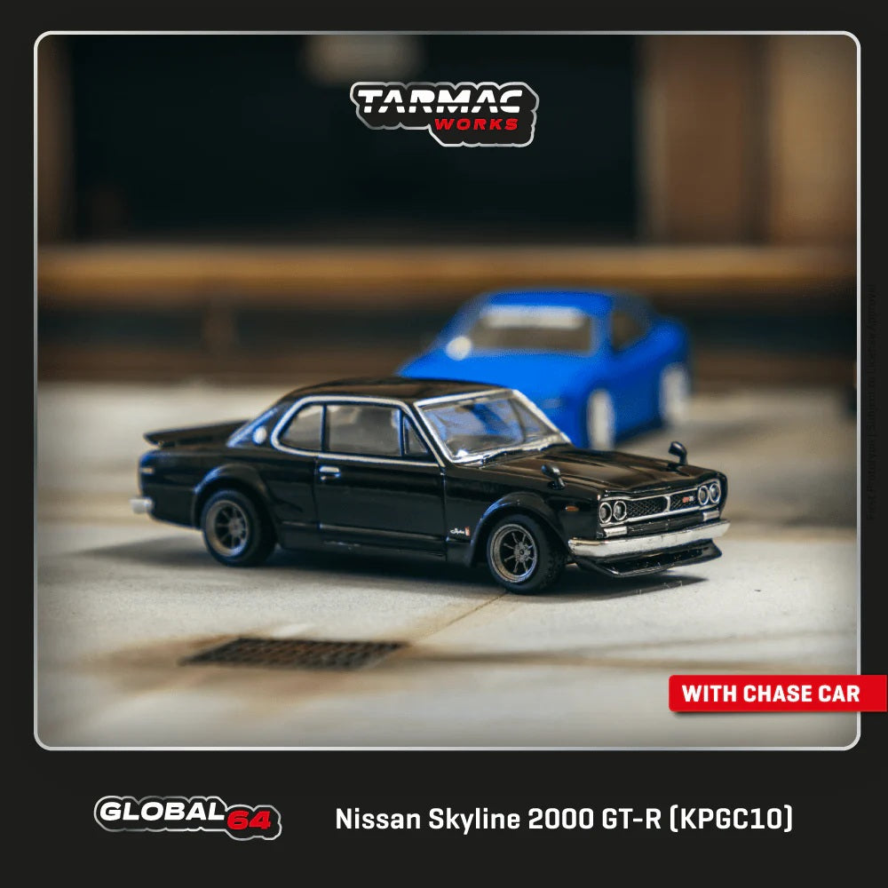 Nissan Skyline 2000 GT-R (KPGC10) Black "Global64" Series MiJo Exclusives - Tarmac Works - Scala 1/64 T64G-043-BK