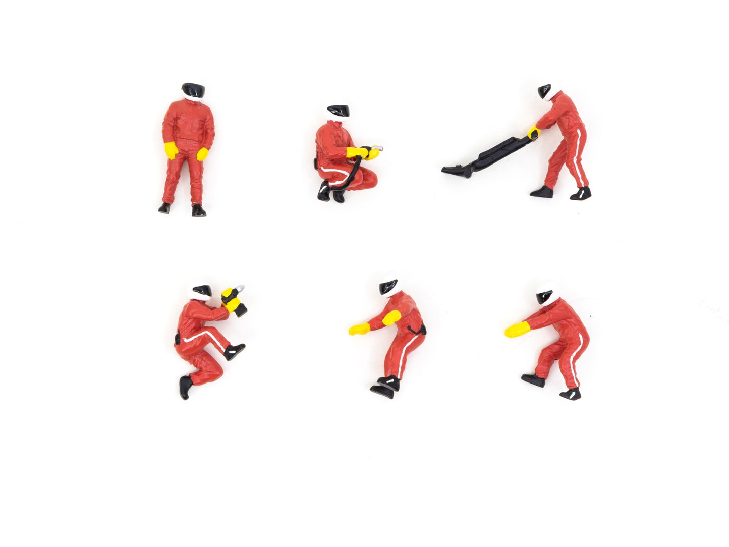 Pit Crew (Red) - Tarmac Works & American Diorama - Scala 1/64 T64F-007-RED