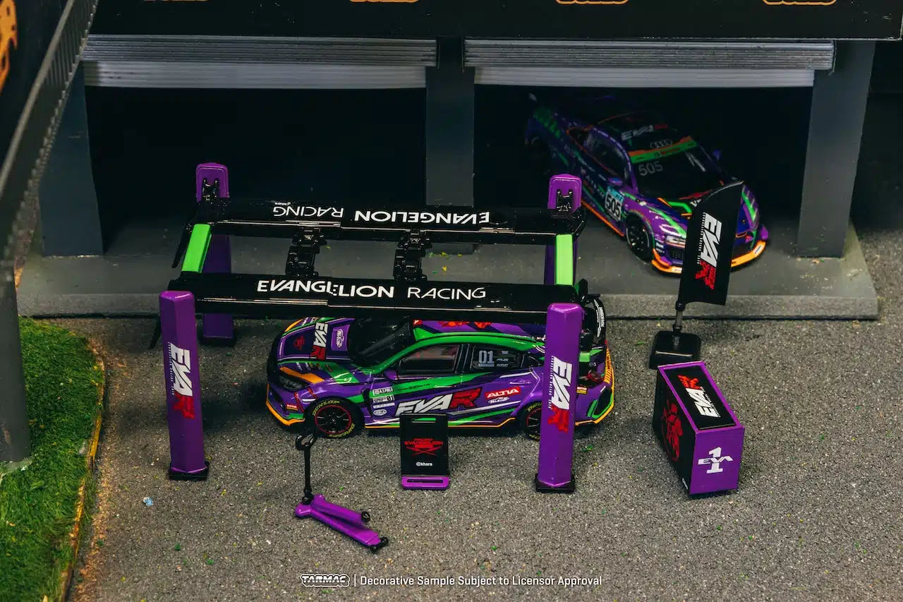 Garage tools set EVA Racing - Tarmac Works PARTS64 - Scala 1/64 T64A-TL001-EVA