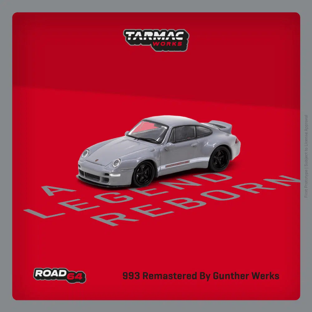 993 Remastered By Gunther Werks Grey - Tarmac Works ROAD64 - Scala 1/64 T64R-TL054-GY