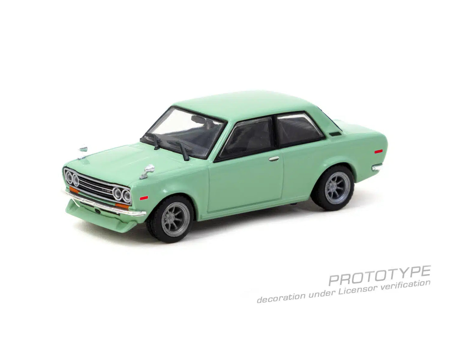 Datsun 510 Light Green  - Tarmac Works ROAD64 - Scala 1/64 T64R-052-GR