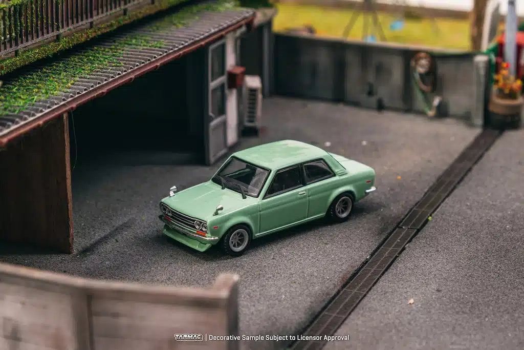 Datsun 510 Light Green  - Tarmac Works ROAD64 - Scala 1/64 T64R-052-GR
