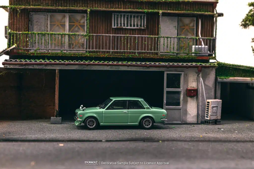 Datsun 510 Light Green  - Tarmac Works ROAD64 - Scala 1/64 T64R-052-GR