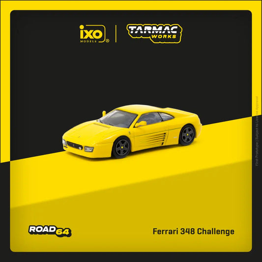 Ferrari 348 Challenge Yellow - Tarmac Works ROAD64 - Scala 1/64 T64R-082-YL
