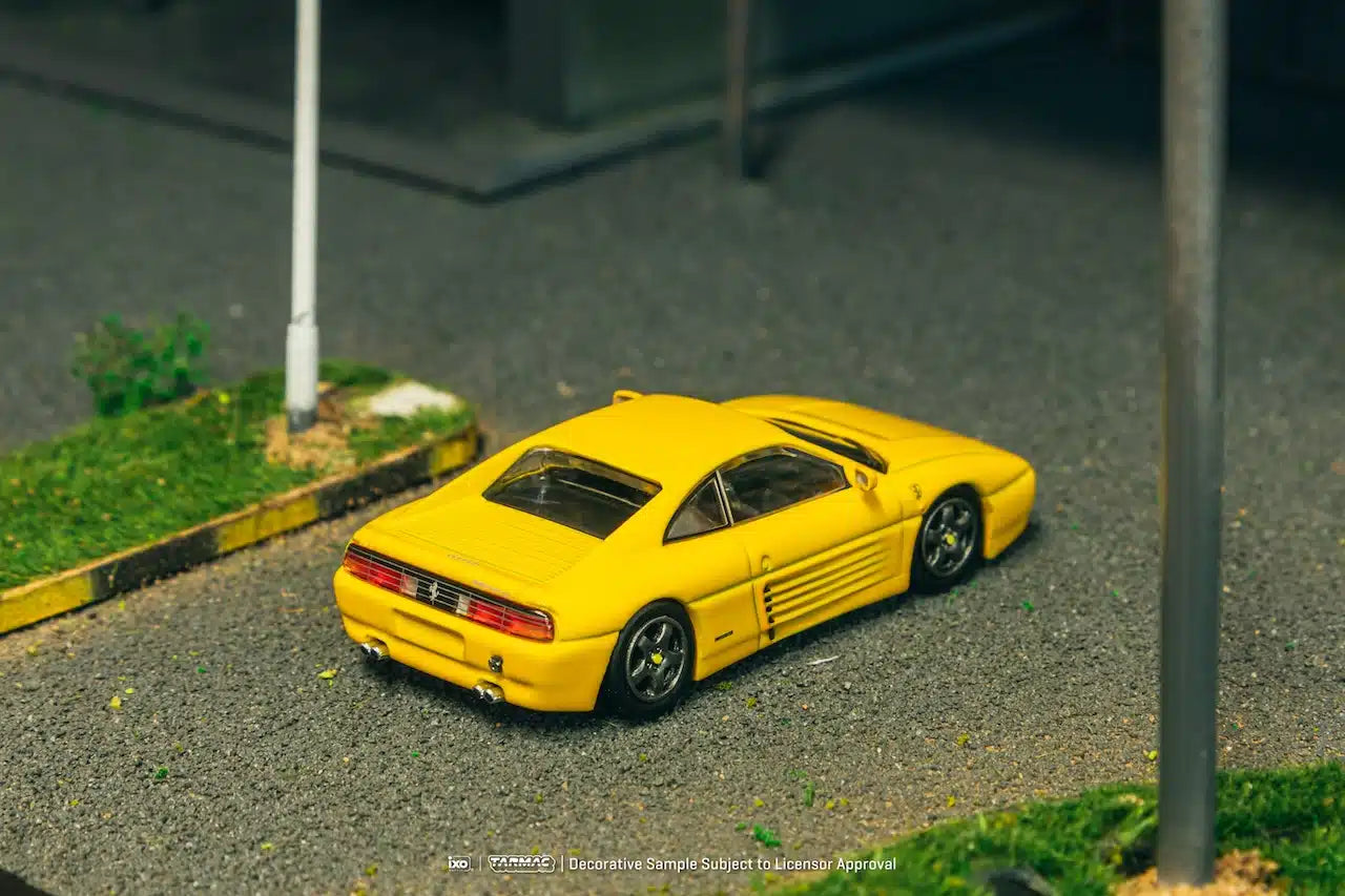 Ferrari 348 Challenge Yellow - Tarmac Works ROAD64 - Scala 1/64 T64R-082-YL