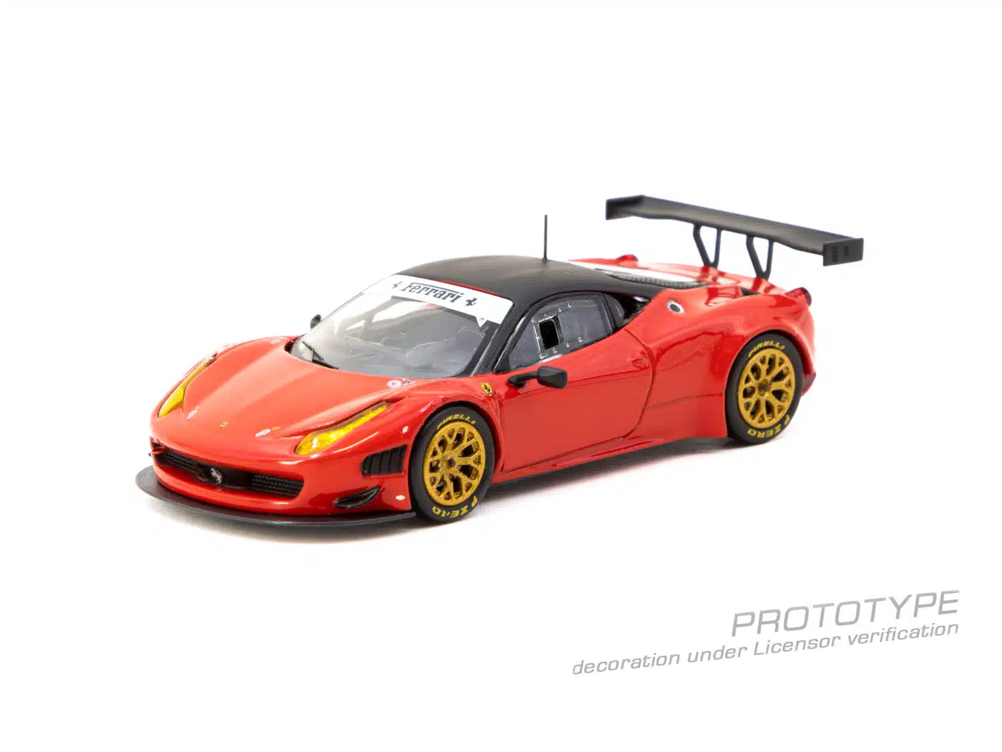 Ferrari 458 Italia GT3 Red - Tarmac Works ROAD64 - Scala 1/64 T64R-073-RE