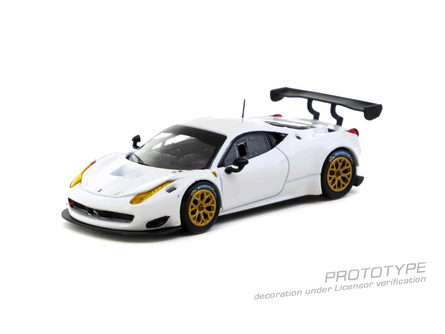 Ferrari 458 Italia GT3 White - Tarmac Works ROAD64 - Scala 1/64 T64R-074-WH