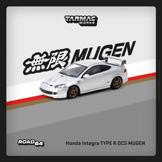 Honda Integra TYPE R DC5 MUGEN Silver - Tarmac Works ROAD64 - Scala 1/64 T64R-TL022-SL