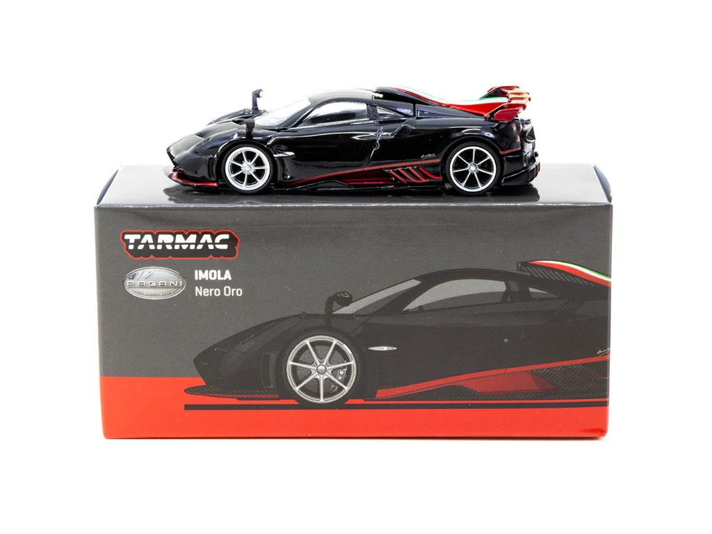 Pagani Imola Nero Oro - Tarmac Works - Scala 1/64 T64G-TL046-BK