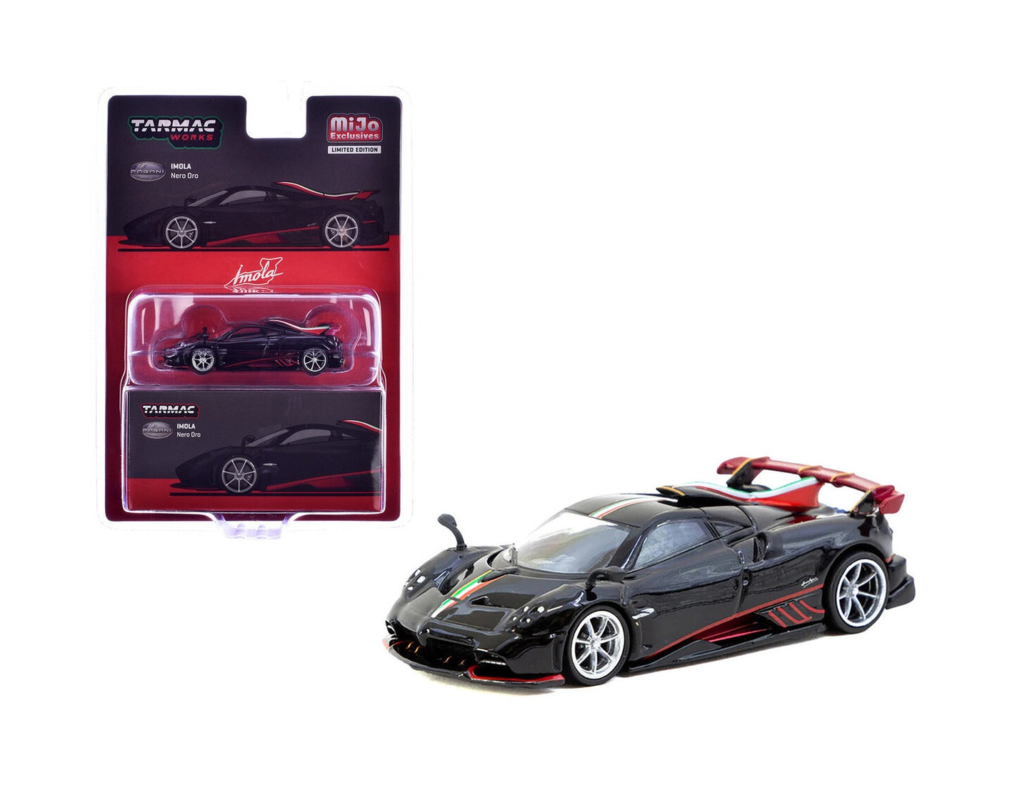 Pagani Imola Nero Oro - Tarmac Works - MiJo Exclusives - Scala 1/64 T64G-TL046-BK