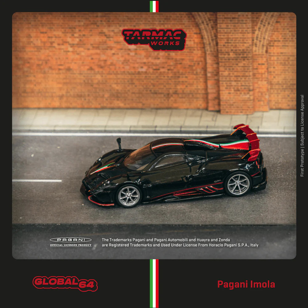Pagani Imola Nero Oro - Tarmac Works - MiJo Exclusives - Scala 1/64 T64G-TL046-BK