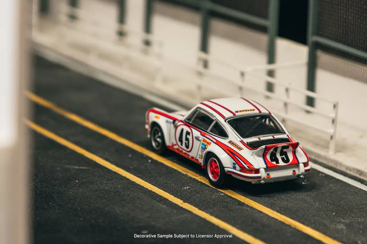 Porsche 911 Carrera RSR 2.8 #45 24h Le mans 1973 Winner - COLLAB64 - Tarmac Works x Schuco - Scala 1/64 T64S-023-73LM45