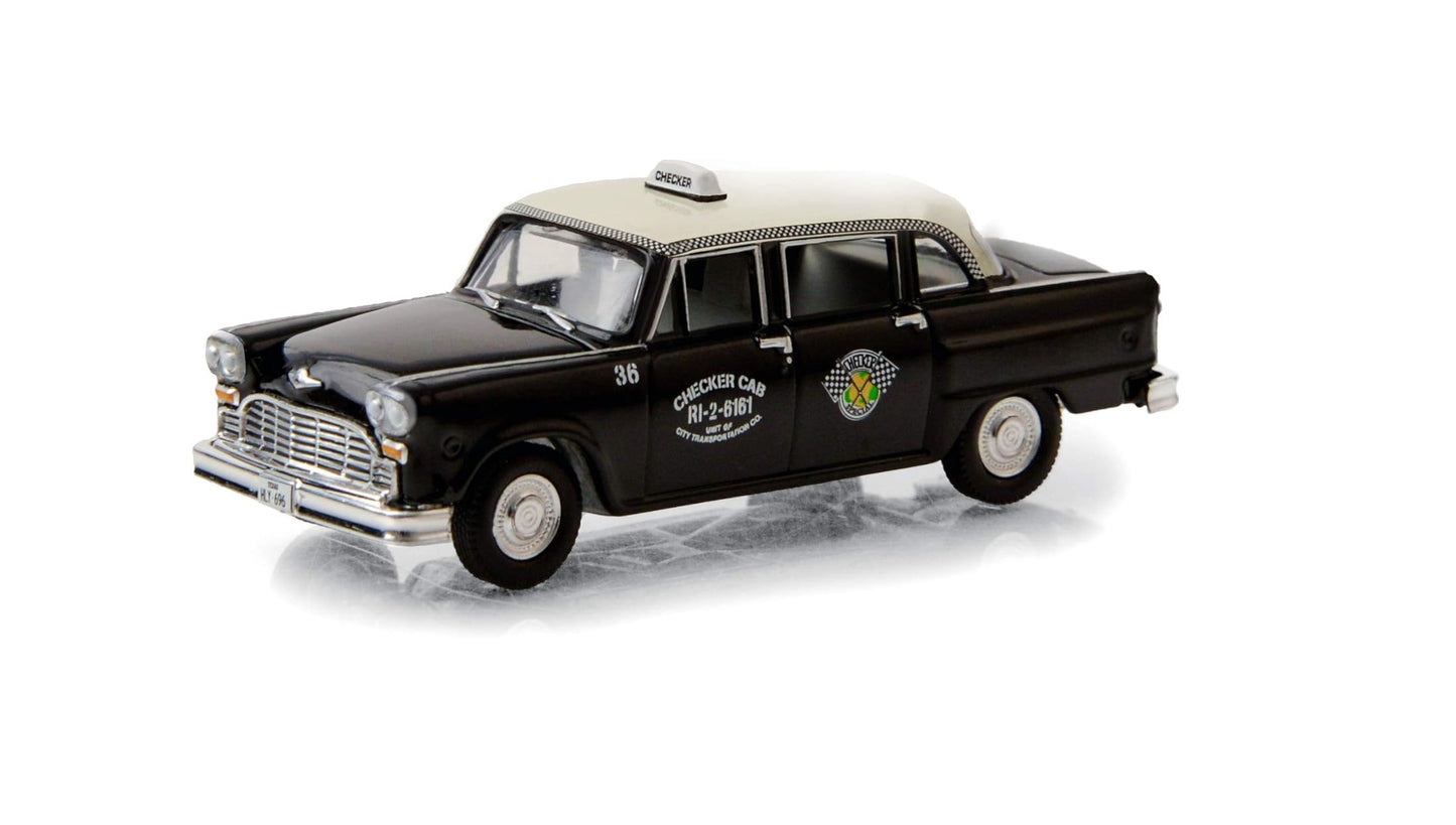 1963 Checker Taxi Black - Greenlight - Scala 1/64