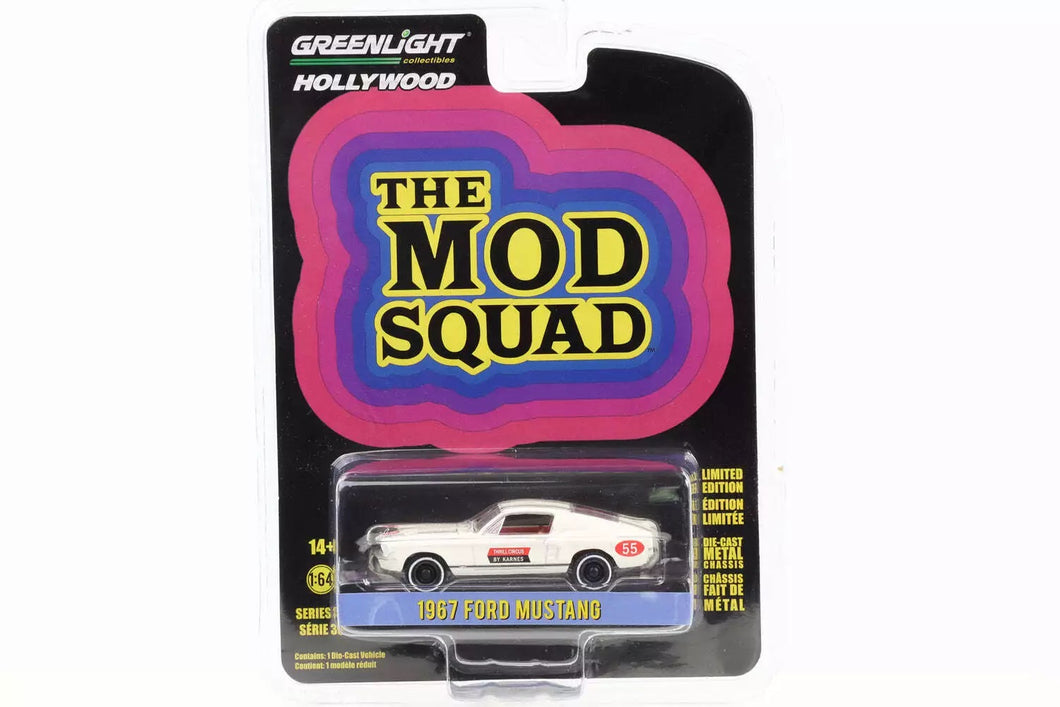 Ford Mustang 1967 Serie de TV The Mod Squad - Greenlight - Escala 1/64