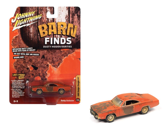 1969 Dodge Charger R/T Barn Finds - Johnny Lightning - Escala 1/64