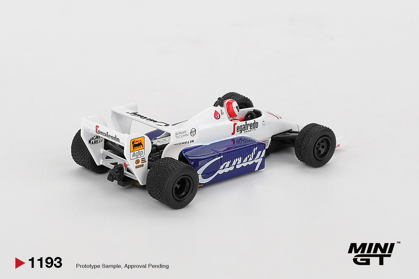 Toleman TG184 #20 Johnny Cecotto - 1984 Monaco Grand Prix - Mini GT - Scala 1/64 MGT01193-L