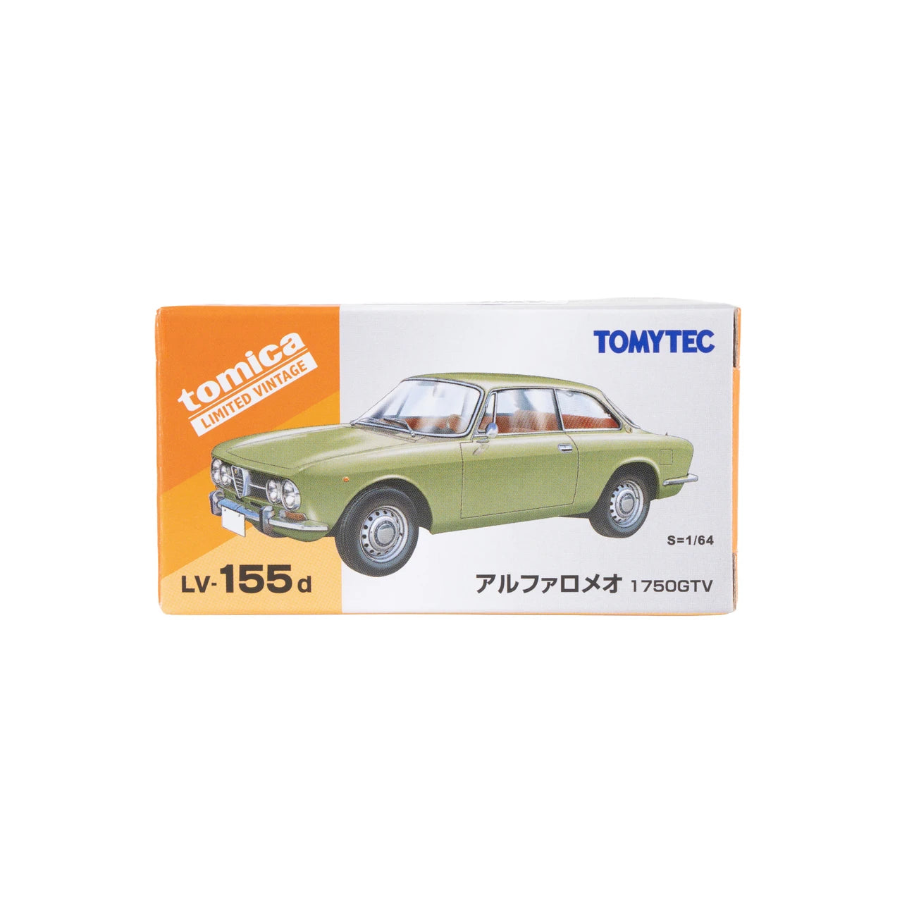 Alfa Romeo 1750 GTV Olive Green Metal - Tomica Limited Vintage - Scala 1/64 LV-155d