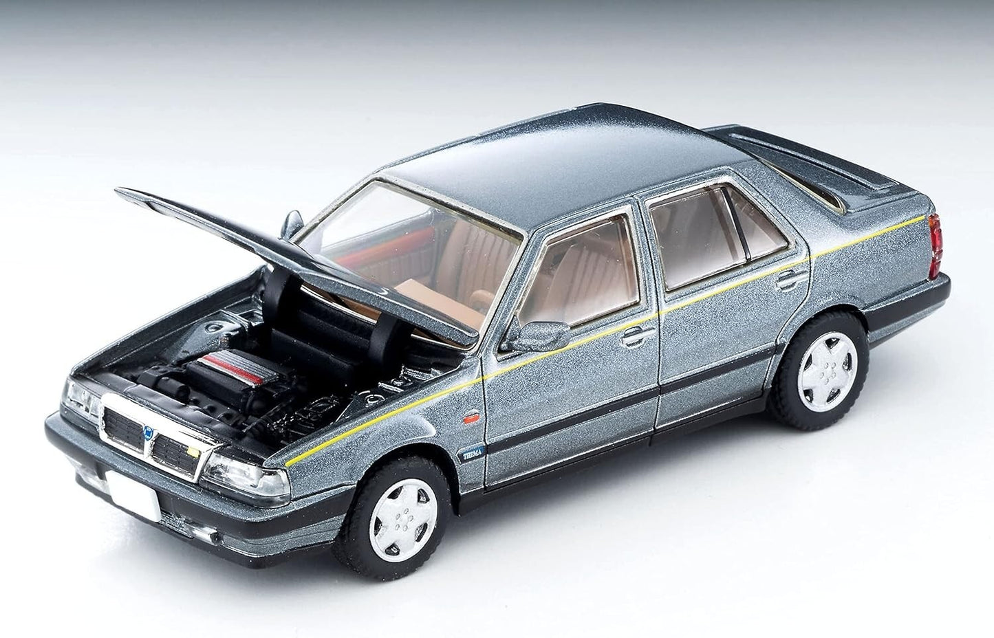 Lancia Thema 8.32 Phase II Grey - Tomytec Tomica Limited Vintage Neo - Scala 1/64 LV-N275b