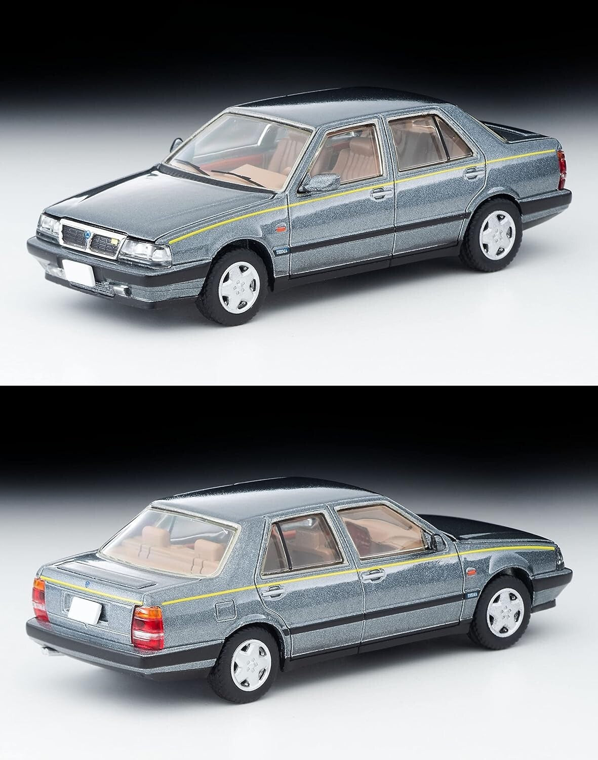 Lancia Thema 8.32 Phase II Grey - Tomytec Tomica Limited Vintage Neo - Scala 1/64 LV-N275b