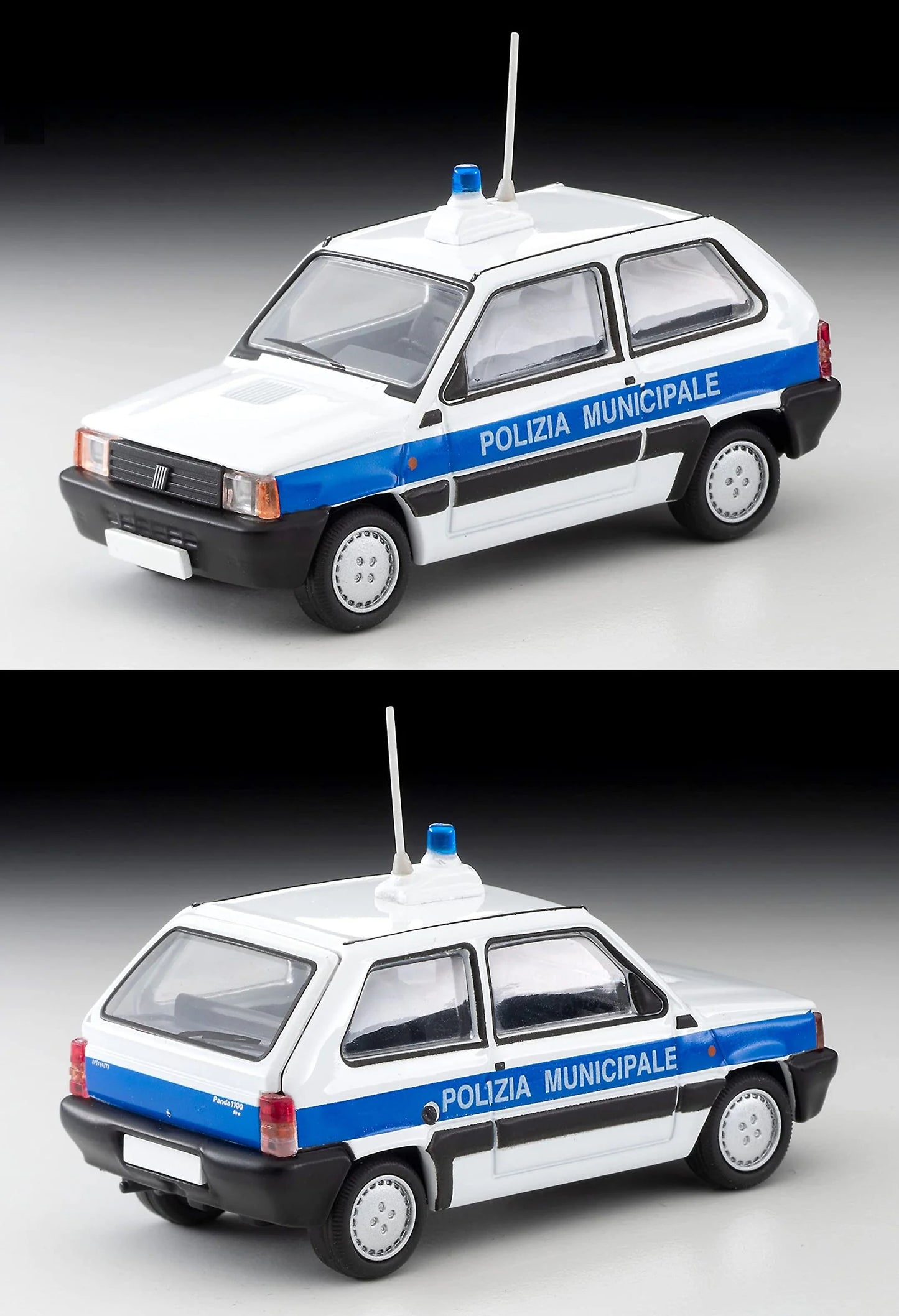Fiat Panda Polizia Municipale - Tomytec Tomica Limited Vintage Neo - Scala 1/64 LV-N240a