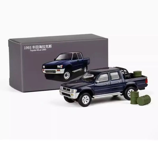 Toyota Hilux 1993 Blue - JKM - Scala 1/64