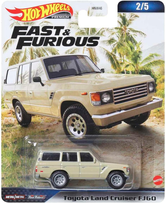 Toyota Land Cruiser FJ60 Beige Fast &amp; Furious - Hot Wheels - Escala 1/64