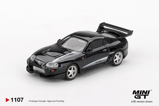 Toyota Supra MK4 (A80) VeilSide Combat V-II Black 2011 - Mini GT - Scala 1-64 MGT01107-L