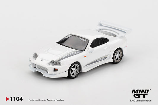 Toyota Supra MK4 (A80) VeilSide Combat V-I White Pearl Metallic 2014 - Mini GT - Scala 1-64 MGT01104-L