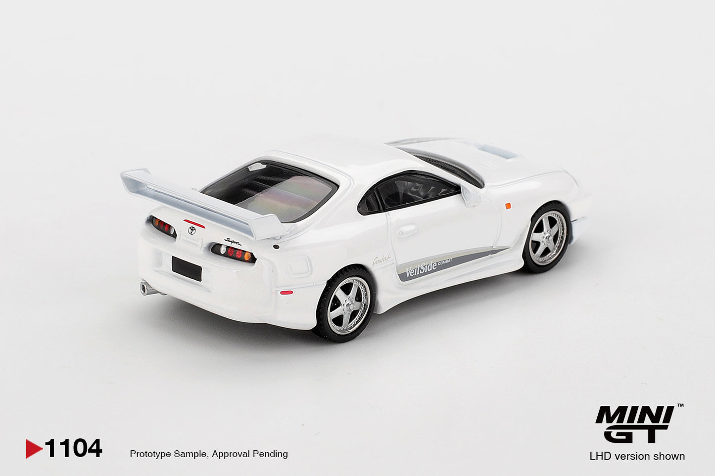 Toyota Supra MK4 (A80) VeilSide Combat V-I White Pearl Metallic 2014 - Mini GT - Scala 1-64 MGT01104-L