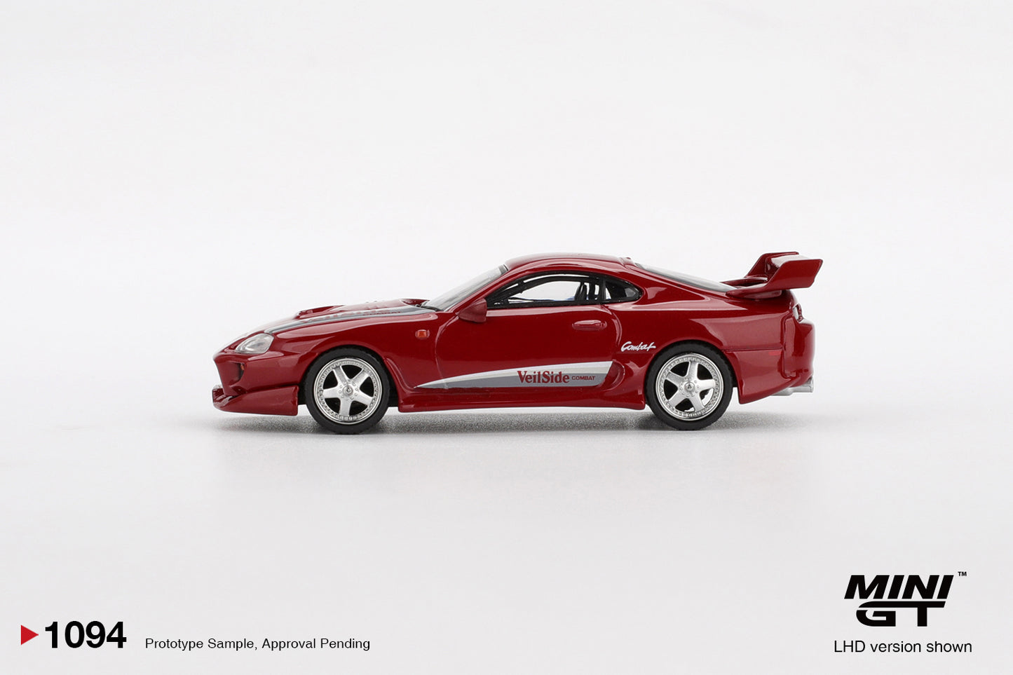 Toyota Supra MK4 (A80) VeilSide Combat V-I Red 1994 - Mini GT - Scala 1-64 MGT01094-L