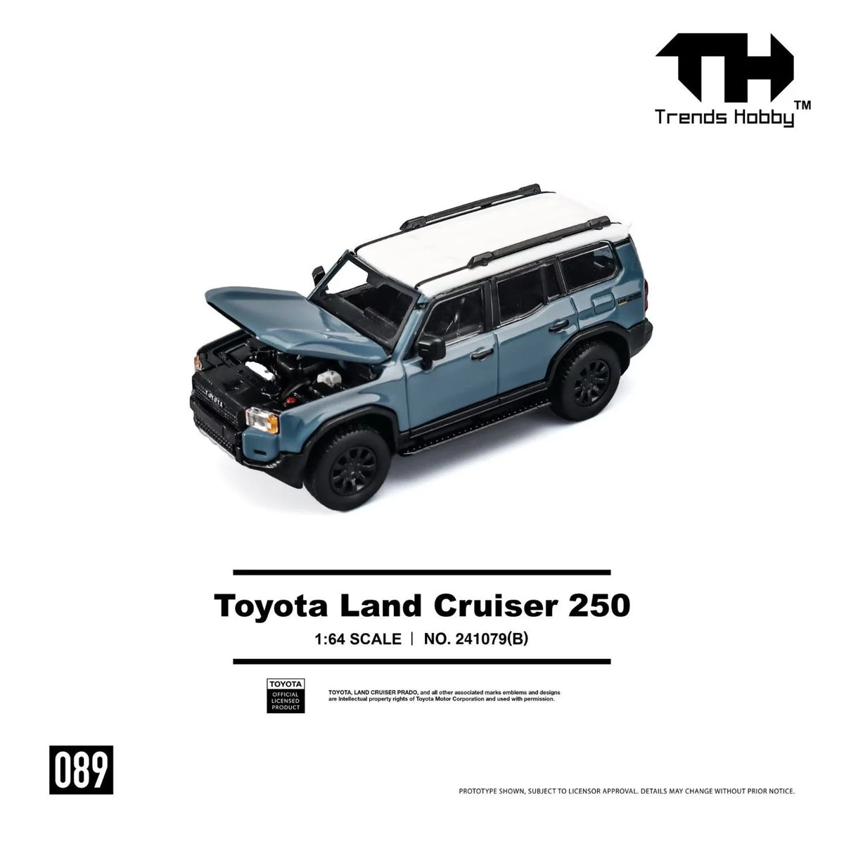 Toyota Land Cruiser 250 Blue - Trends Hobby - Scala 1/64 241079(B)