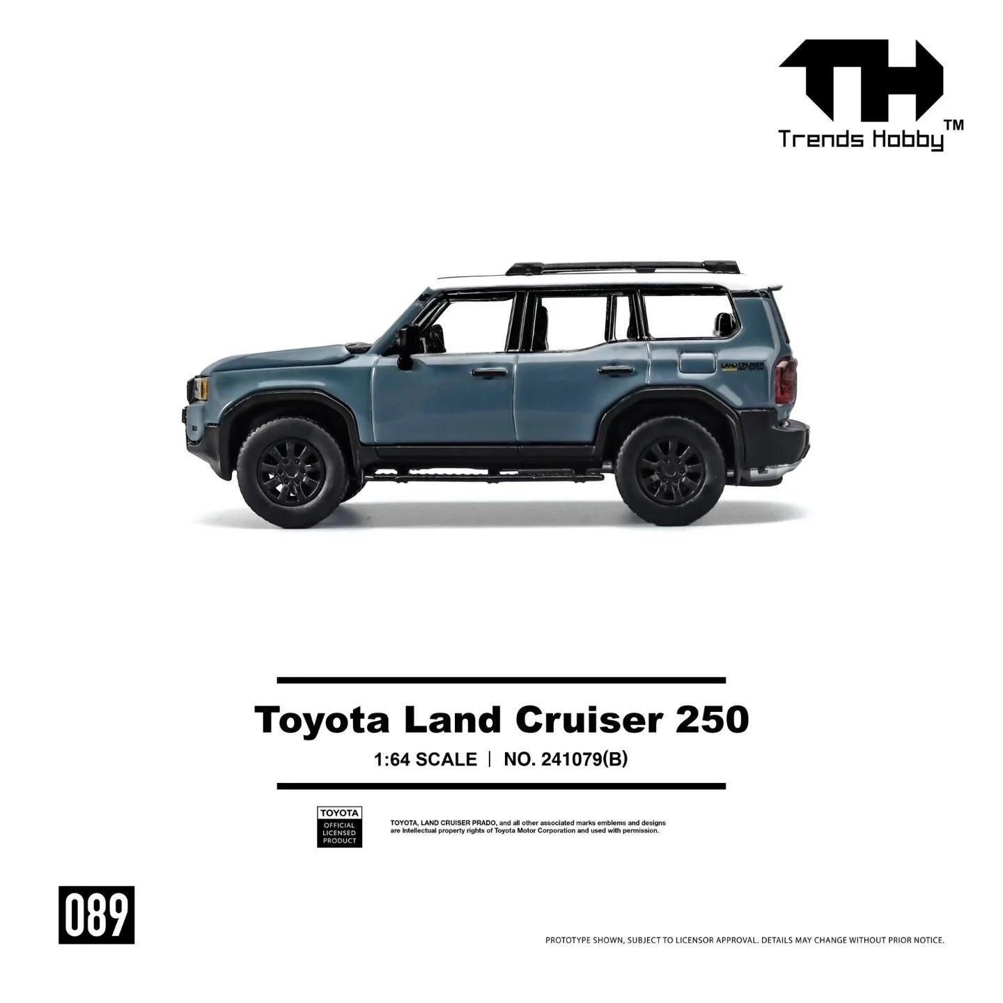 Toyota Land Cruiser 250 Blue - Trends Hobby - Scala 1/64 241079(B)