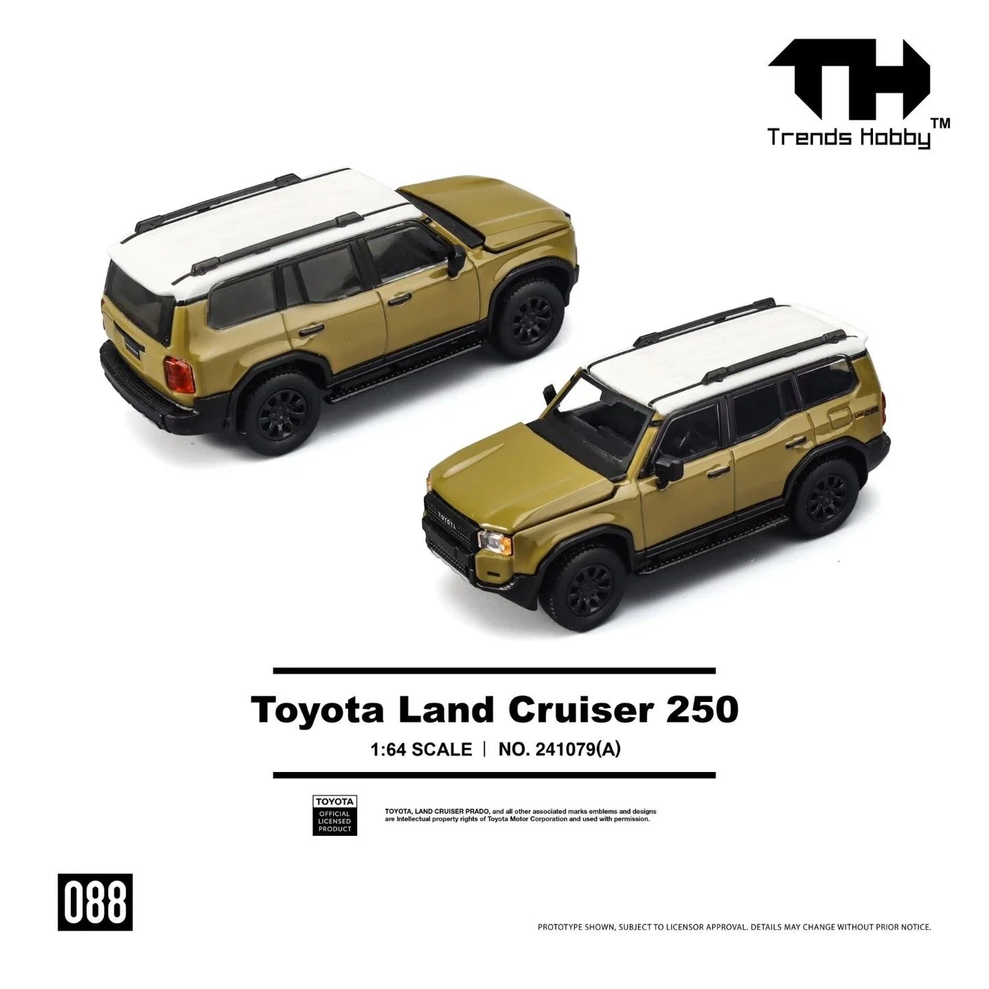 Toyota Land Cruiser 250 Sand - Trends Hobby - Scala 1/64 241079(A)