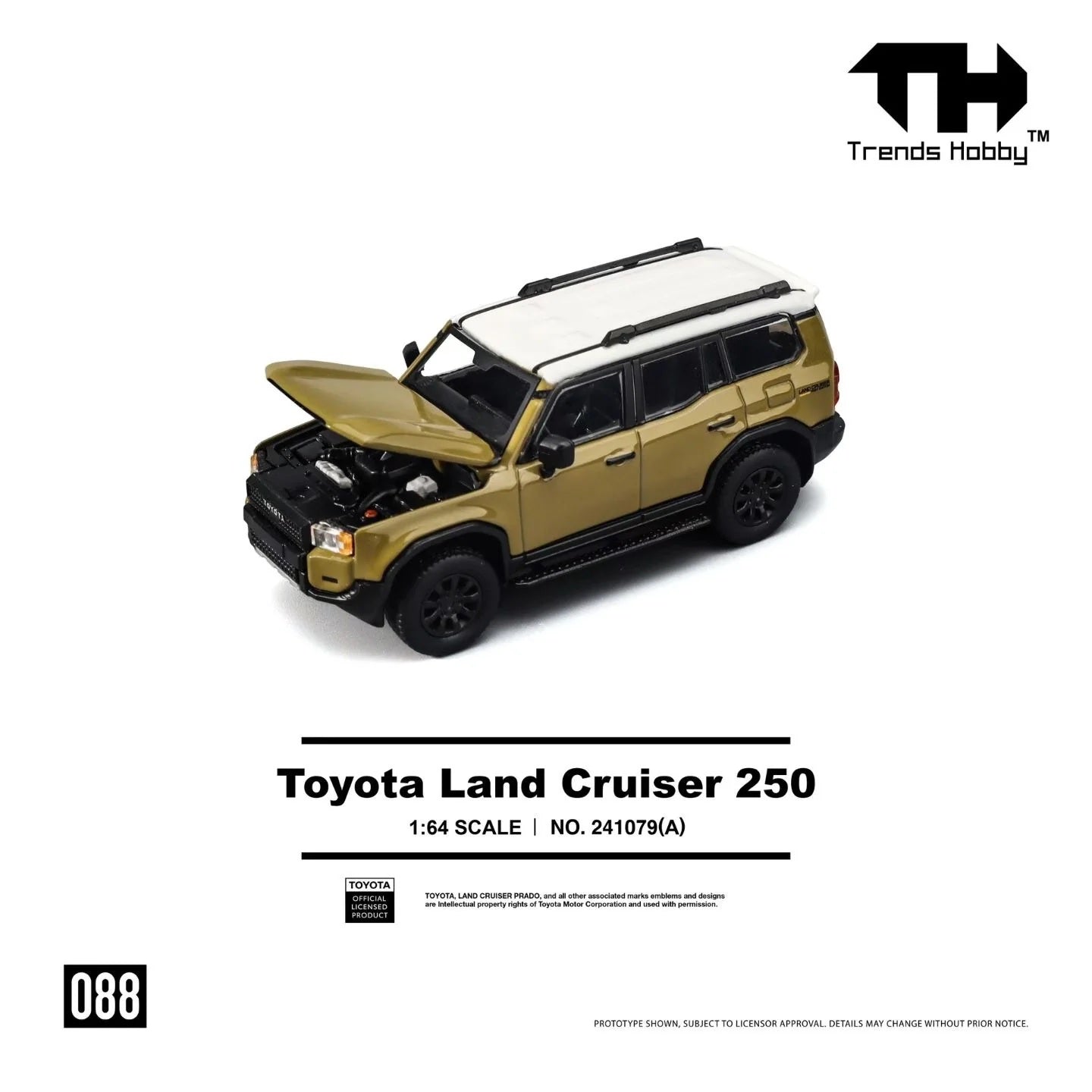 Toyota Land Cruiser 250 Sand - Trends Hobby - Scala 1/64 241079(A)