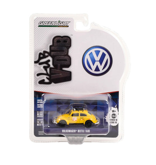 Volkswagen Beetle Taxi Lima Perú Amarillo - Club V-Dub - Greenlight - Escala 1/64