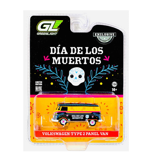 Volkswagen Type 2 Panel Van - Dia de los Muertos 2025 - Greenlight - Scala 1/64