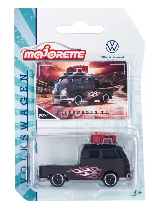 Volkswagen Transporter T1 Negro - Majorette - Escala 1/64