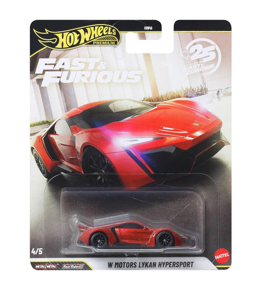 W Motors Lykan Hypersport Fast & Furious 25th Anniversary - Hot Wheels Premium - Scala 1/64