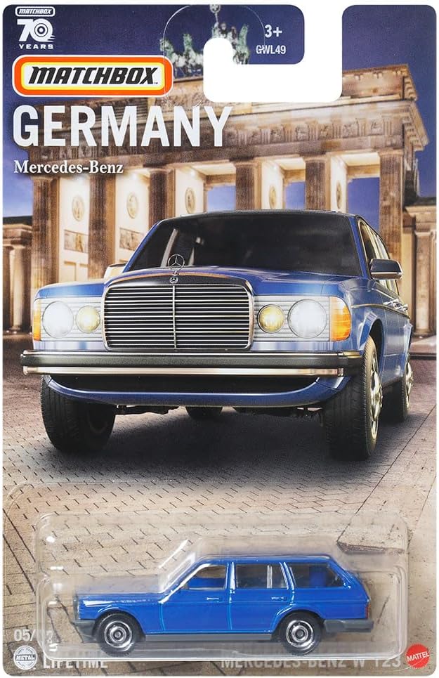 Mercedes-Benz W123 Blue Germany - Matchbox - Scala 1/64 Circa