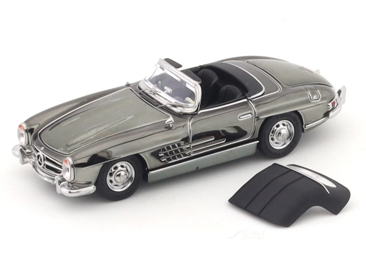 1957 Mercedes-Benz 300SL Roadster dark chrome - YS Models - Scala 1/64