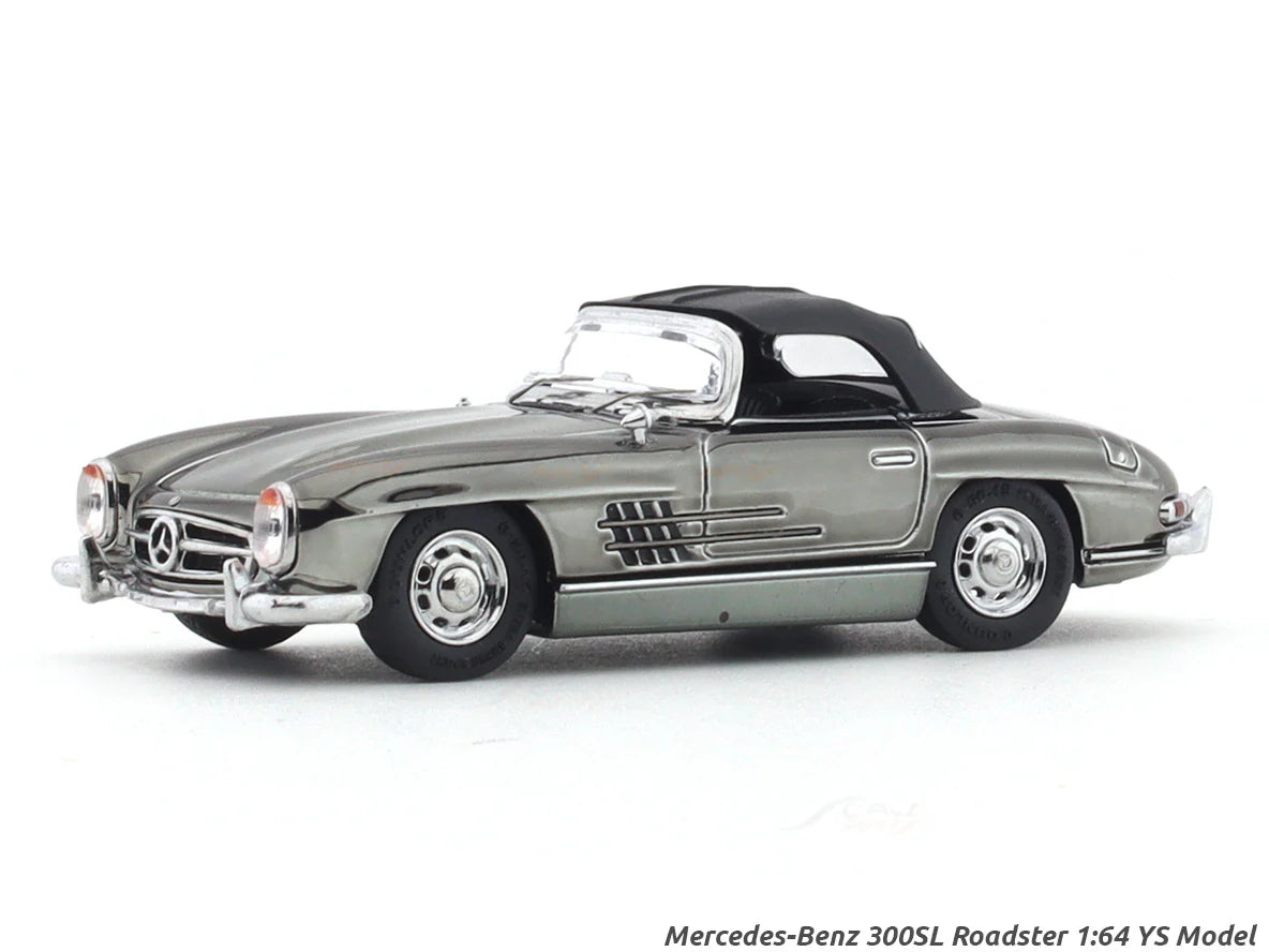 1957 Mercedes-Benz 300SL Roadster dark chrome - YS Models - Scala 1/64