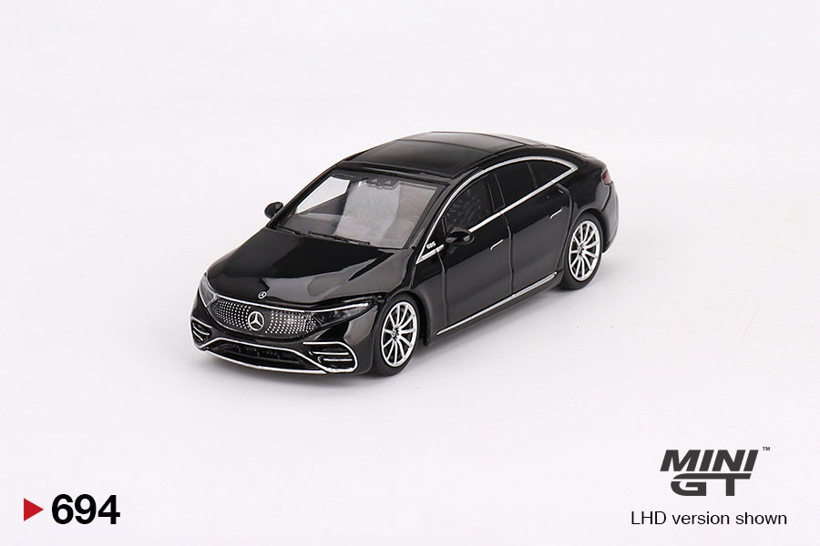 Mercedes-Benz EQS 580 4MATIC Black  - Mini GT - Scala 1/64 MGT00694