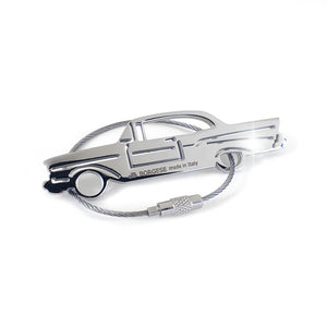 Chevrolet Belair 1957 Polished Stainless Steel Keychain Cod. S80B059