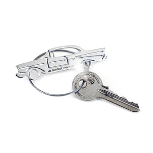 Chevrolet Belair 1957 Polished Stainless Steel Keychain Cod. S80B059