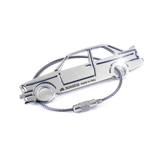 BMW M3 Keychain (1985) Polished Edelstahlkabeljau. S80B110