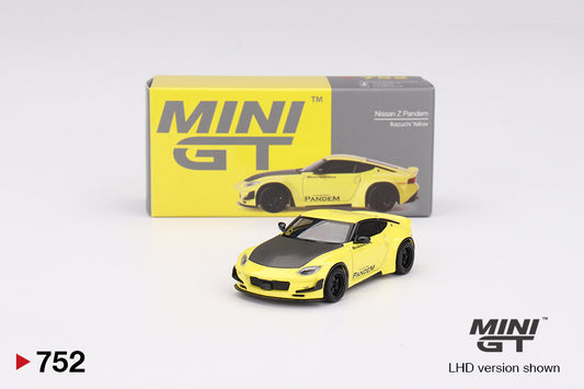 Nissan Z Pandem Ikazuchi Yellow LDH - Mini GT - Scala 1/64 MGT00752-L