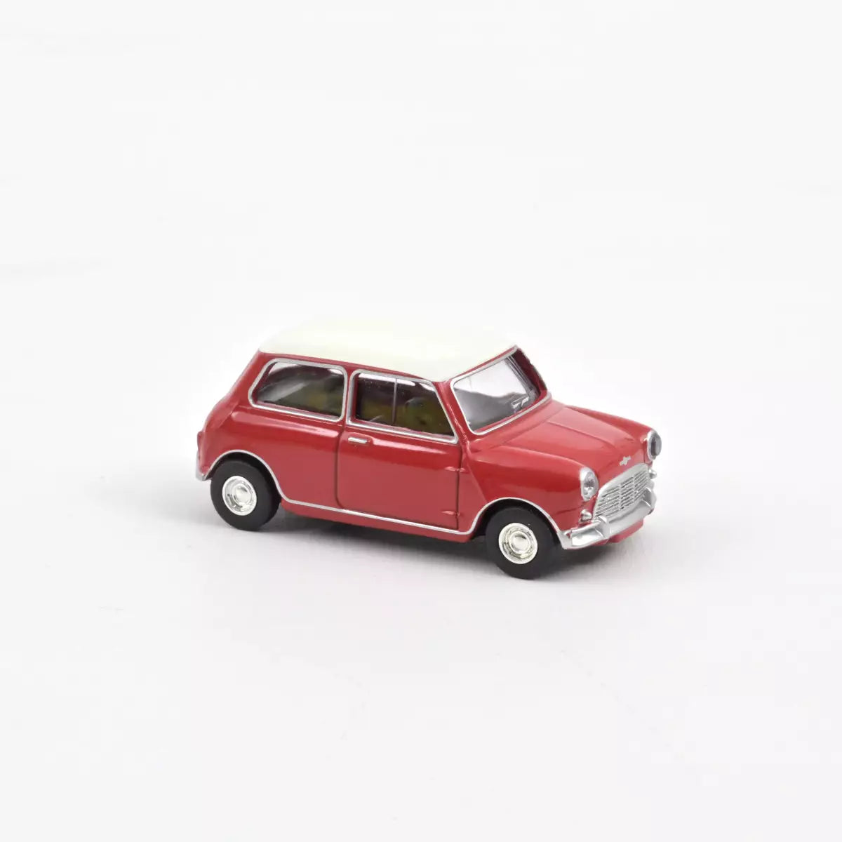 Mini Cooper S 1964 Tartan Red and White Roof - Norev - Scala 1/64 Circa