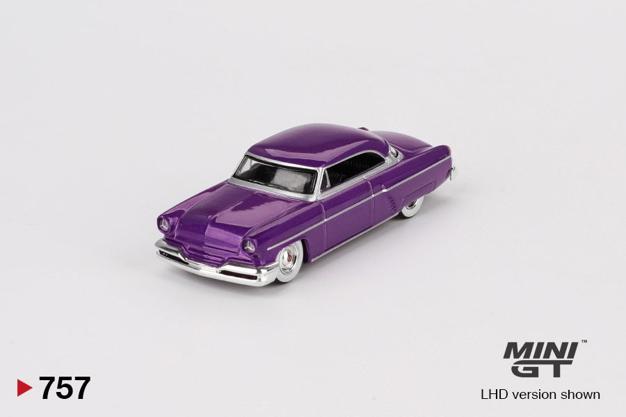 Lincoln Capri Hot Rod 1954 Purple Metallic - Mini GT - Scala 1/64 MGT00757