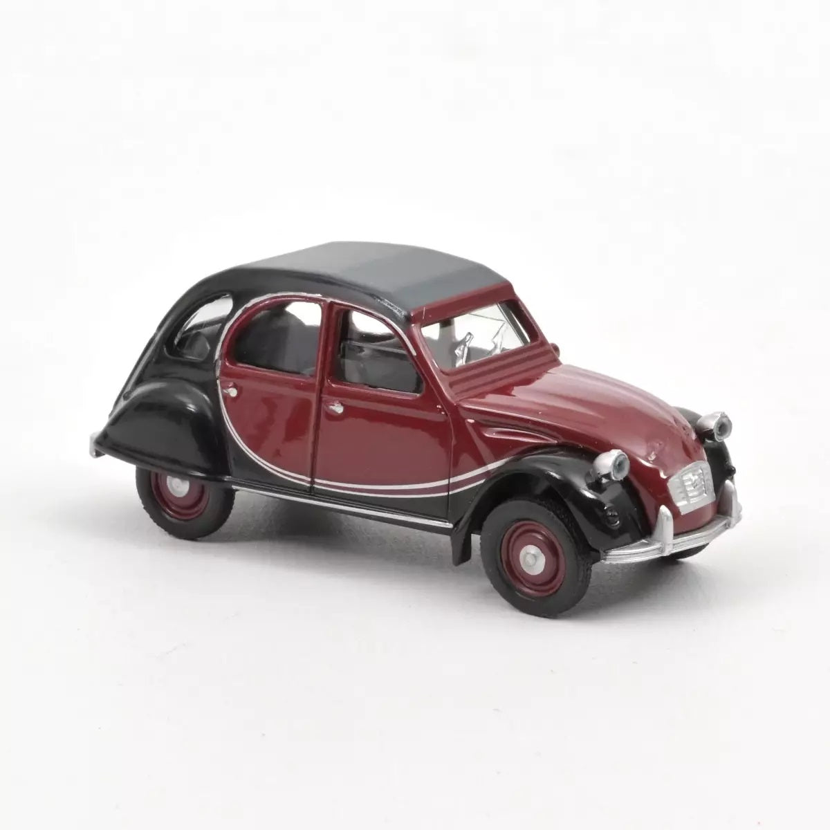 Citroen 2CV Charleston 1982 Red and Black - Norev - Scala 1/64 Circa