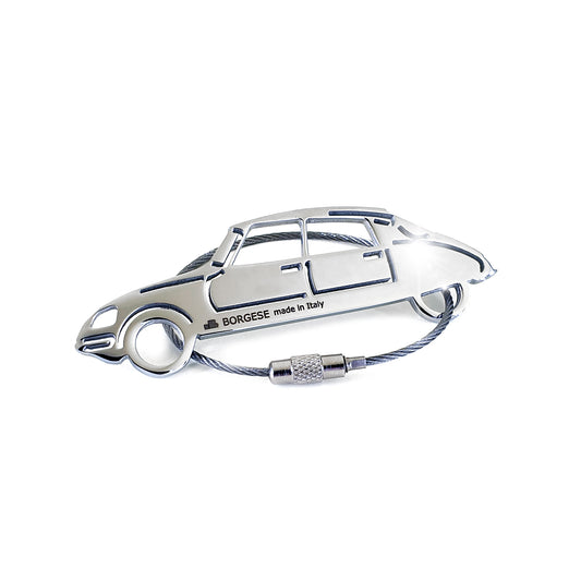 Citroen DS Polished Stainless Steel Keychain Cod. S80B014